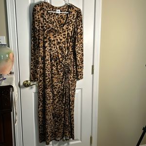 CAbi leopard print dress